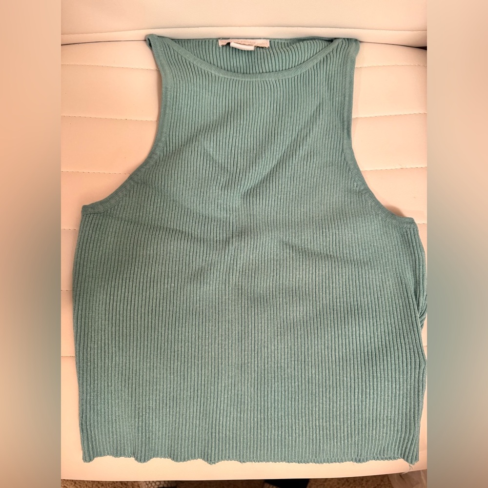 Small Teal Top House of Harlow Sz. Small Teal Sleeveless Ribbed Top
